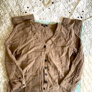 Madewell Jumpsuit - Soft Brown/Tan - Size XL
